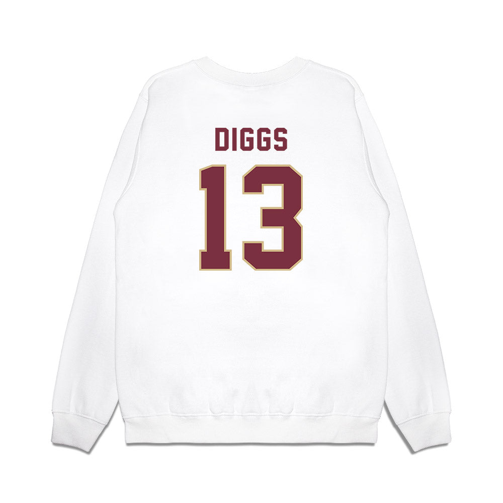 FSU - NCAA Football : Deamontae Diggs - Vintage Helmet Premium Crewneck Sweatshirt-1