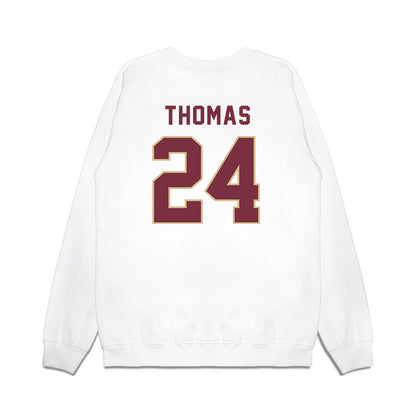 FSU - NCAA Football : Amari Thomas - Vintage Helmet Premium Crewneck Sweatshirt-1