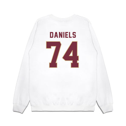 FSU - NCAA Football : Jonathan Daniels - Vintage Helmet Premium Crewneck Sweatshirt-1
