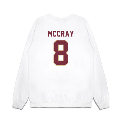 FSU - NCAA Football : Deante McCray - Vintage Helmet Premium Crewneck Sweatshirt-1