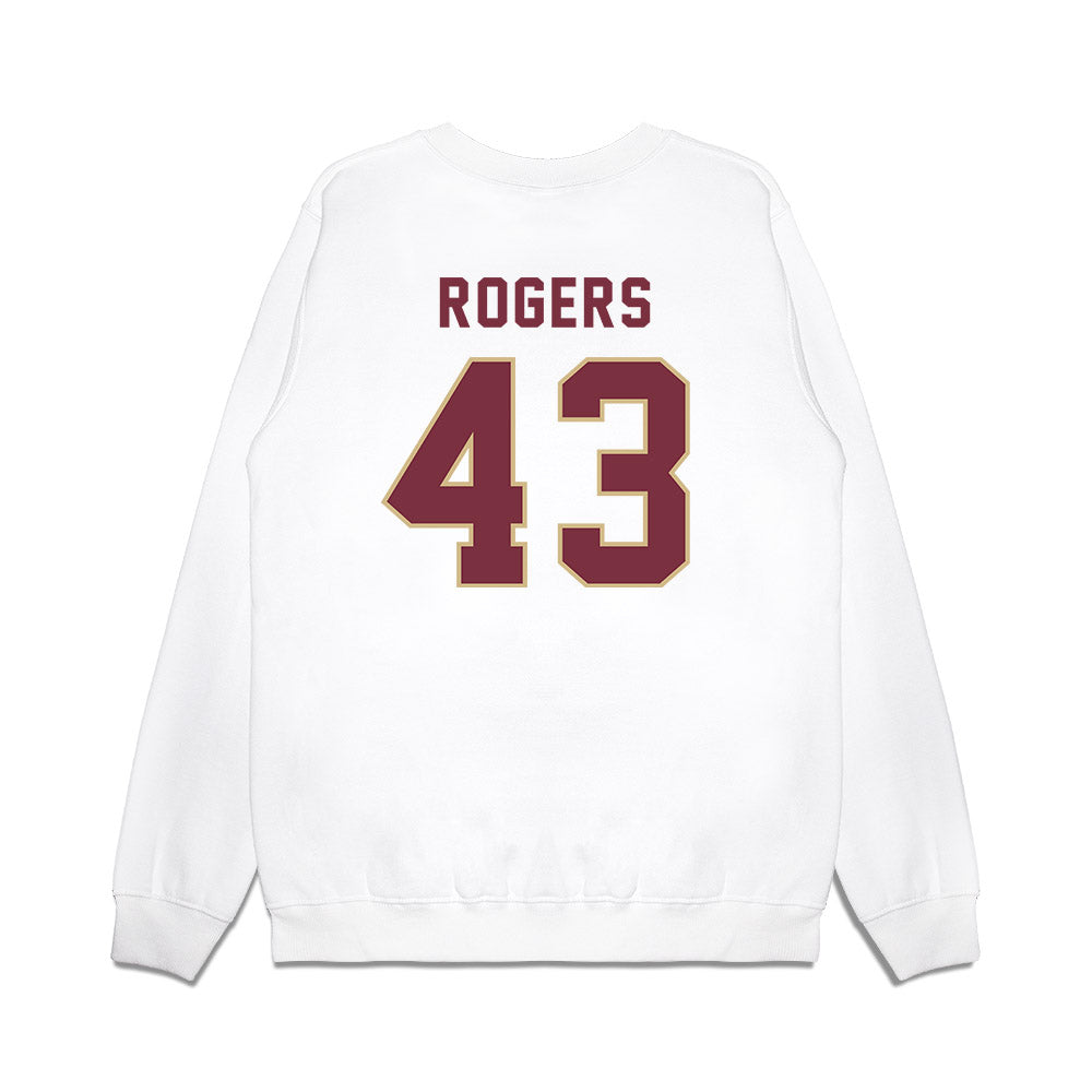 FSU - NCAA Football : Trent Rogers - Vintage Helmet Premium Crewneck Sweatshirt-1