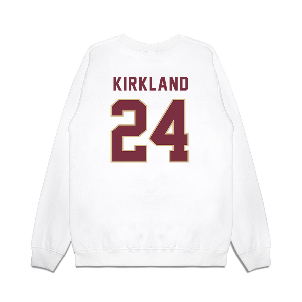 FSU - NCAA Football : K.J. Kirkland - Vintage Helmet Premium Crewneck Sweatshirt-1