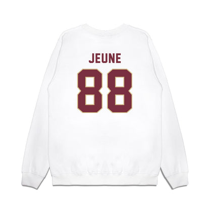FSU - NCAA Football : Keenen Jeune - Vintage Helmet Premium Crewneck Sweatshirt-1