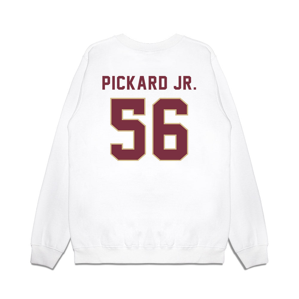 FSU - NCAA Football : Steven Pickard Jr. - Vintage Helmet Premium Crewneck Sweatshirt-1