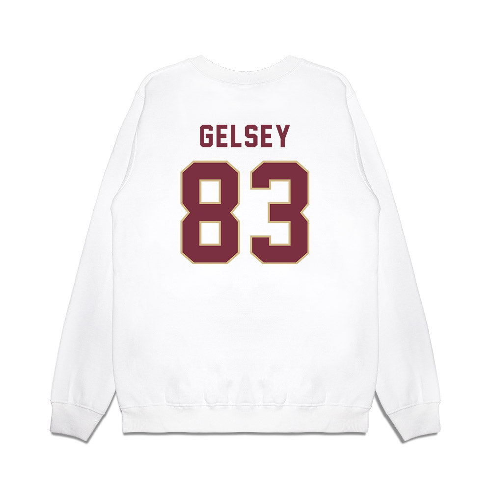 FSU - NCAA Football : Tae'Shaun Gelsey - Vintage Helmet Premium Crewneck Sweatshirt-1