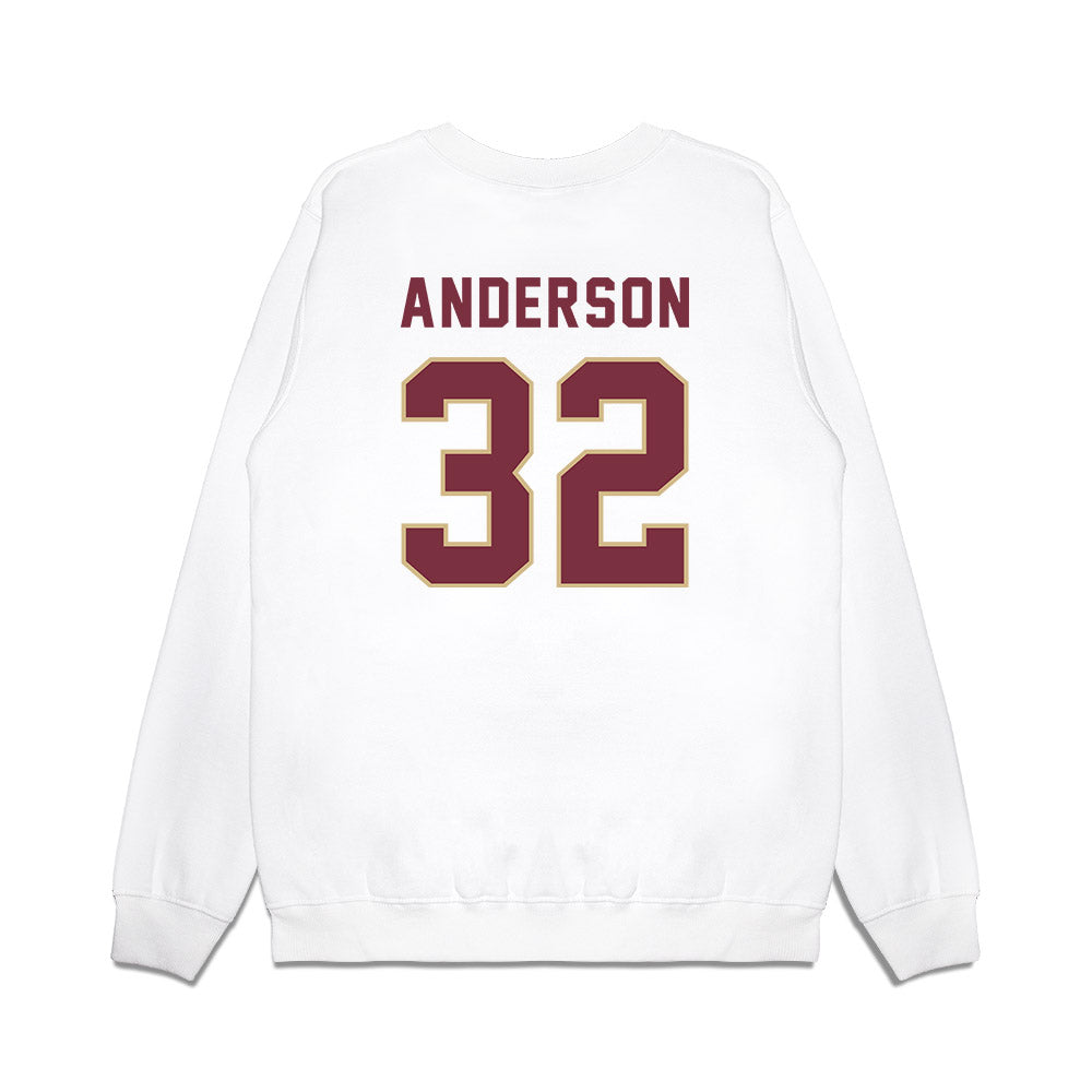 FSU - NCAA Football : Jalen Anderson - Vintage Helmet Premium Crewneck Sweatshirt-1