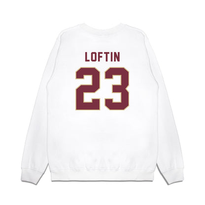FSU - NCAA Football : Chase Loftin - Vintage Helmet Premium Crewneck Sweatshirt-1
