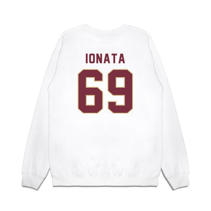 FSU - NCAA Football : Mike Ionata - Vintage Helmet Premium Crewneck Sweatshirt-1