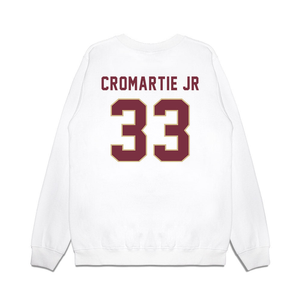 FSU - NCAA Football : Antonio Cromartie Jr - Vintage Helmet Premium Crewneck Sweatshirt-1