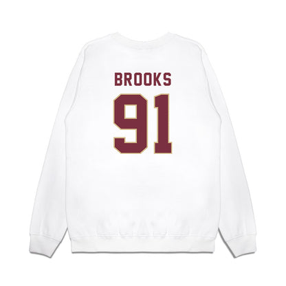 FSU - NCAA Football : Cam Brooks - Vintage Helmet Premium Crewneck Sweatshirt-1
