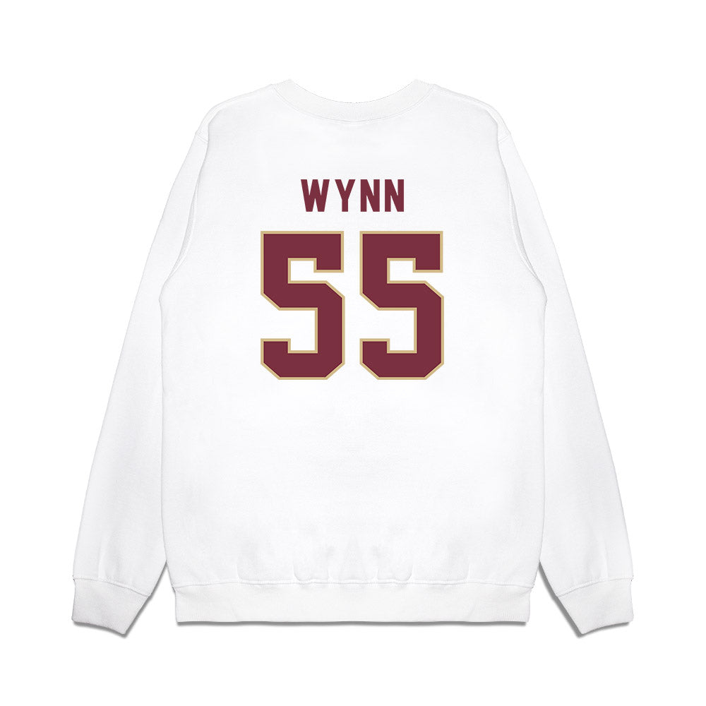 FSU - NCAA Football : Kevin Wynn - Vintage Helmet Premium Crewneck Sweatshirt-1