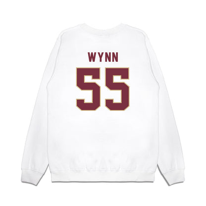 FSU - NCAA Football : Kevin Wynn - Vintage Helmet Premium Crewneck Sweatshirt-1