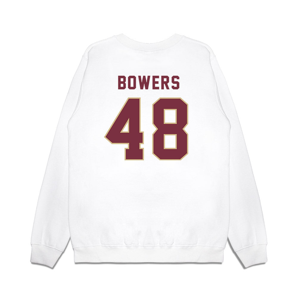 FSU - NCAA Football : Caleb Bowers - Vintage Helmet Premium Crewneck Sweatshirt-1