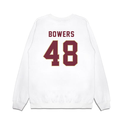 FSU - NCAA Football : Caleb Bowers - Vintage Helmet Premium Crewneck Sweatshirt-1