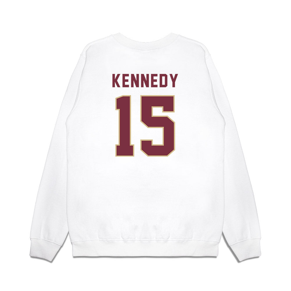 FSU - NCAA Football : Rylan Kennedy - Vintage Helmet Premium Crewneck Sweatshirt-1