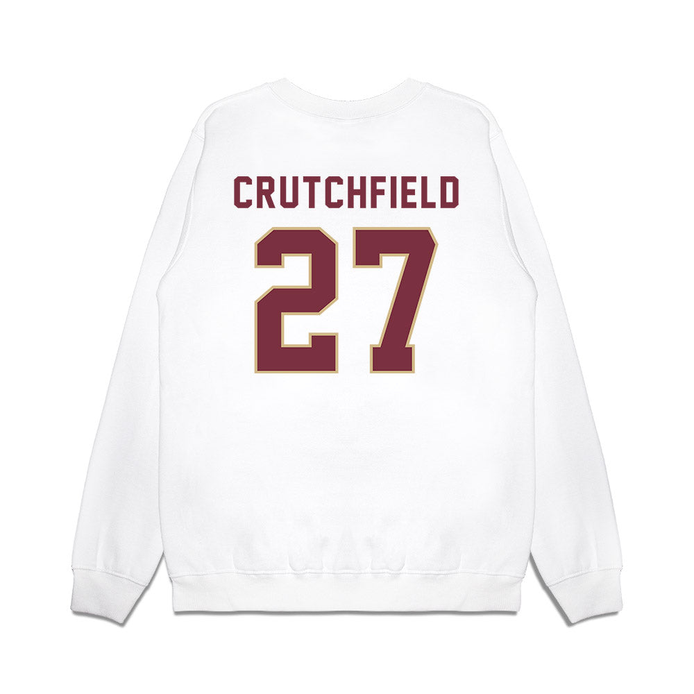 FSU - NCAA Football : Jordan Crutchfield - Vintage Helmet Premium Crewneck Sweatshirt-1