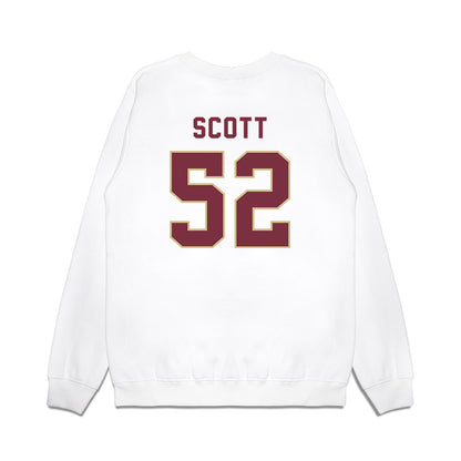 FSU - NCAA Football : Robert Scott - Vintage Helmet Premium Crewneck Sweatshirt-1