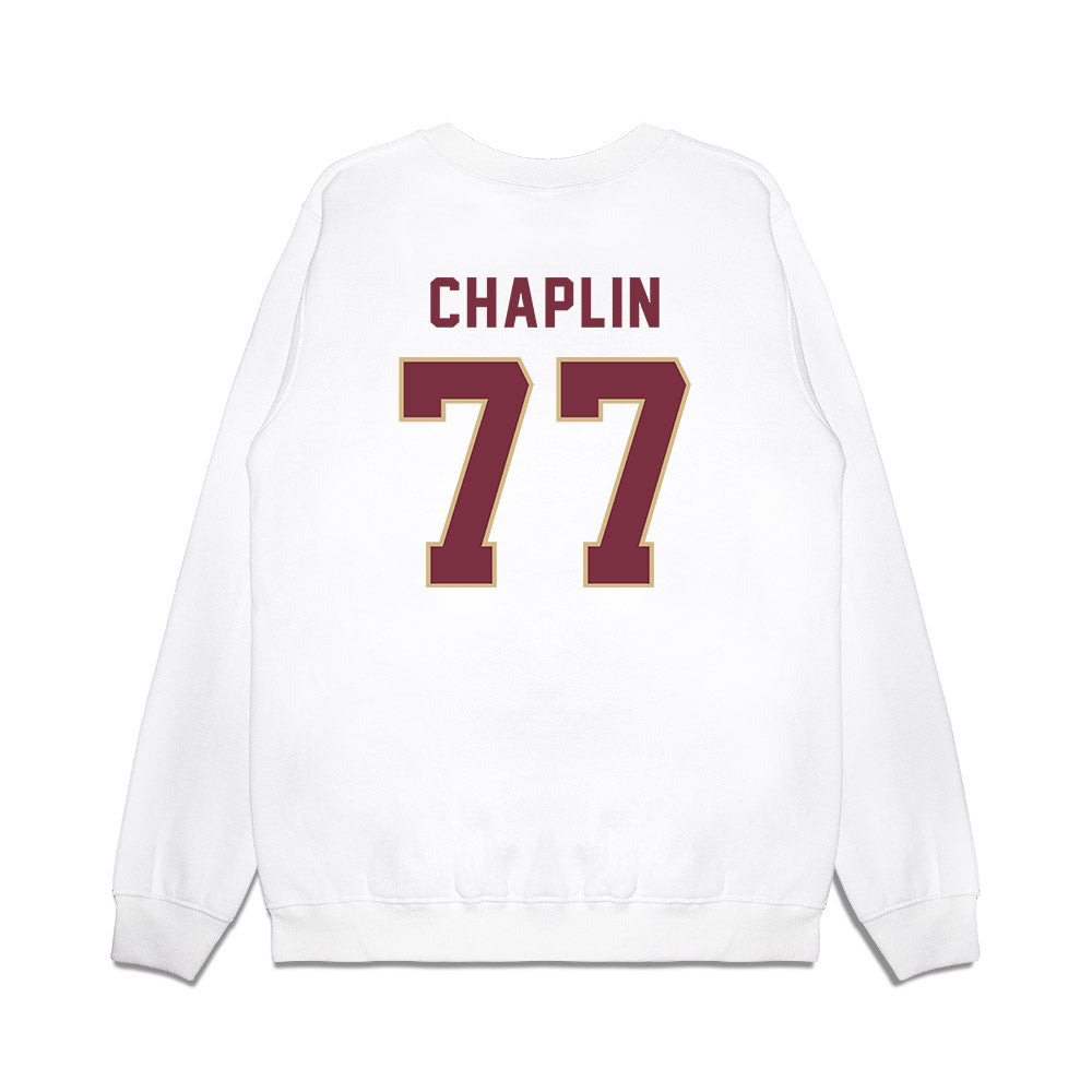 FSU - NCAA Football : Xavier Chaplin - Vintage Helmet Premium Crewneck Sweatshirt-1