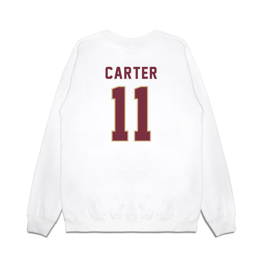 FSU - NCAA Football : Devin Carter - Vintage Helmet Premium Crewneck Sweatshirt-1
