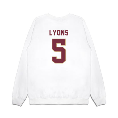 FSU - NCAA Football : Daniel Lyons - Vintage Helmet Premium Crewneck Sweatshirt-1