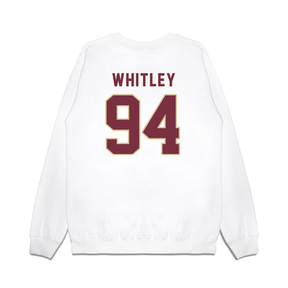 FSU - NCAA Football : Franklin Whitley - Vintage Helmet Premium Crewneck Sweatshirt-1