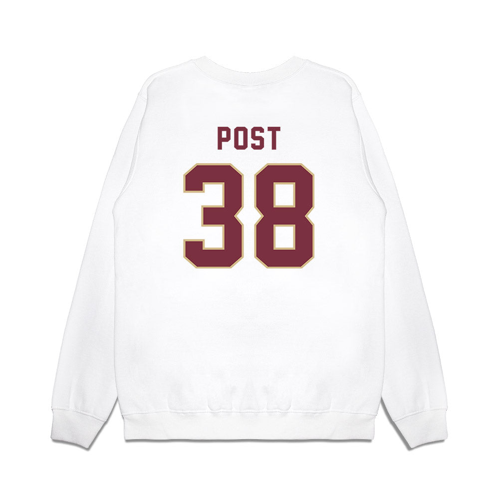 FSU - NCAA Football : Ethan Post - Vintage Helmet Premium Crewneck Sweatshirt-1