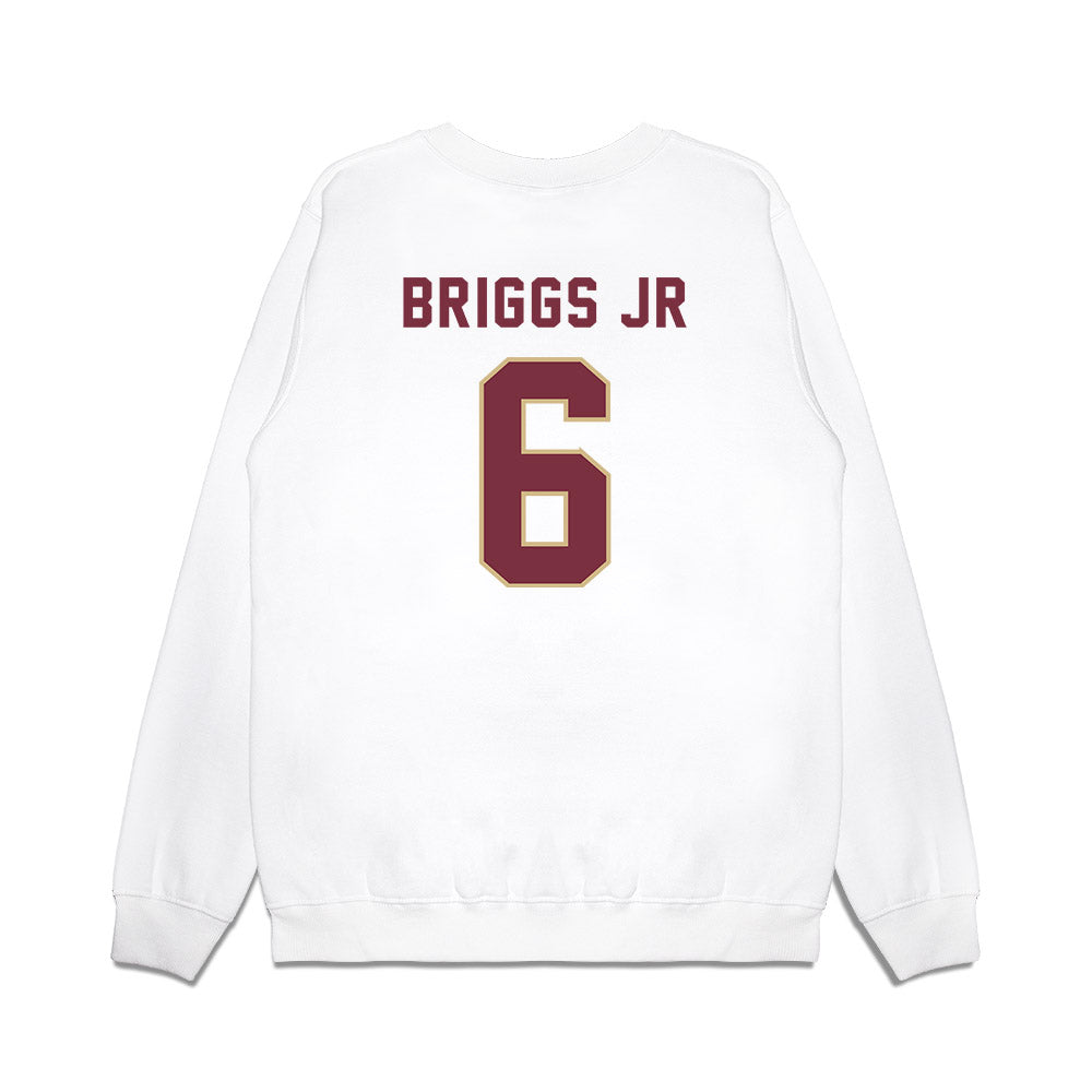 FSU - NCAA Football : Dennis Briggs Jr - Vintage Helmet Premium Crewneck Sweatshirt-1