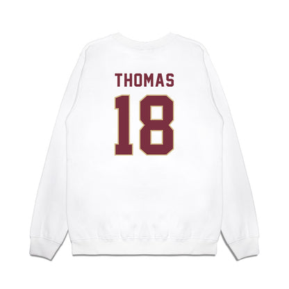 FSU - NCAA Football : Landen Thomas - Vintage Helmet Premium Crewneck Sweatshirt-1