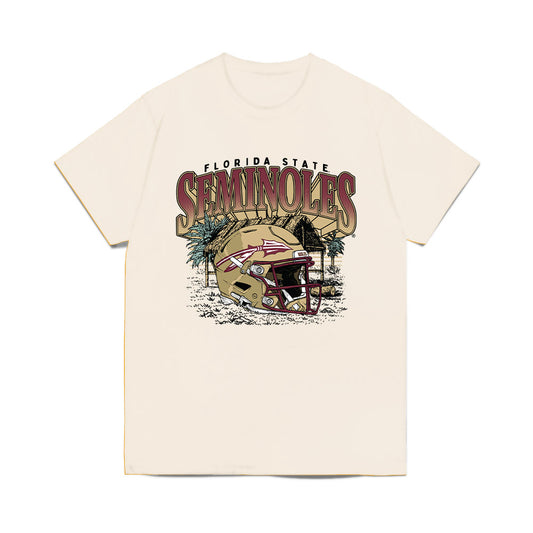 FSU - NCAA Football : Jonah Winston - Vintage Helmet Comfort Colors T-Shirt-0