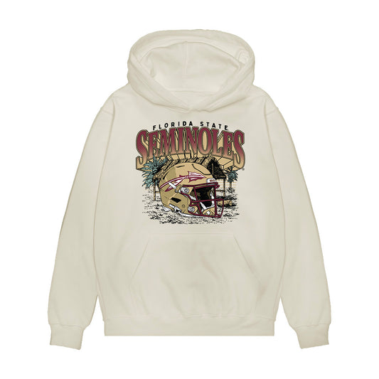 FSU - NCAA Football : Darin Townsend - Vintage Helmet Premium Hooded Sweatshirt-0