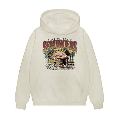 FSU - NCAA Football : Ethan Post - Vintage Helmet Premium Hooded Sweatshirt-0