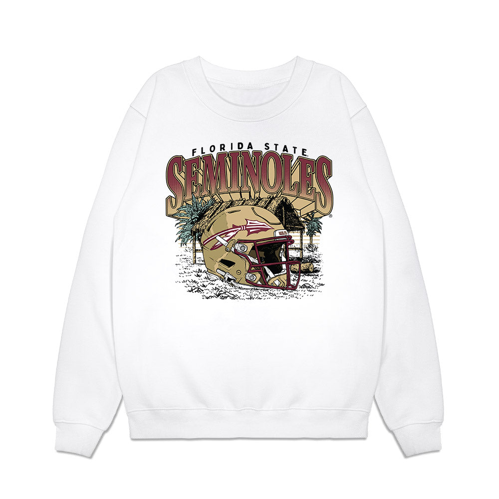 FSU - NCAA Football : Daniel Hughes - Vintage Helmet Premium Crewneck Sweatshirt-0