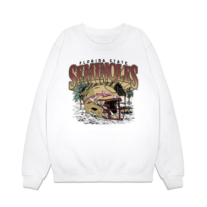 FSU - NCAA Football : Daniel Hughes - Vintage Helmet Premium Crewneck Sweatshirt-0