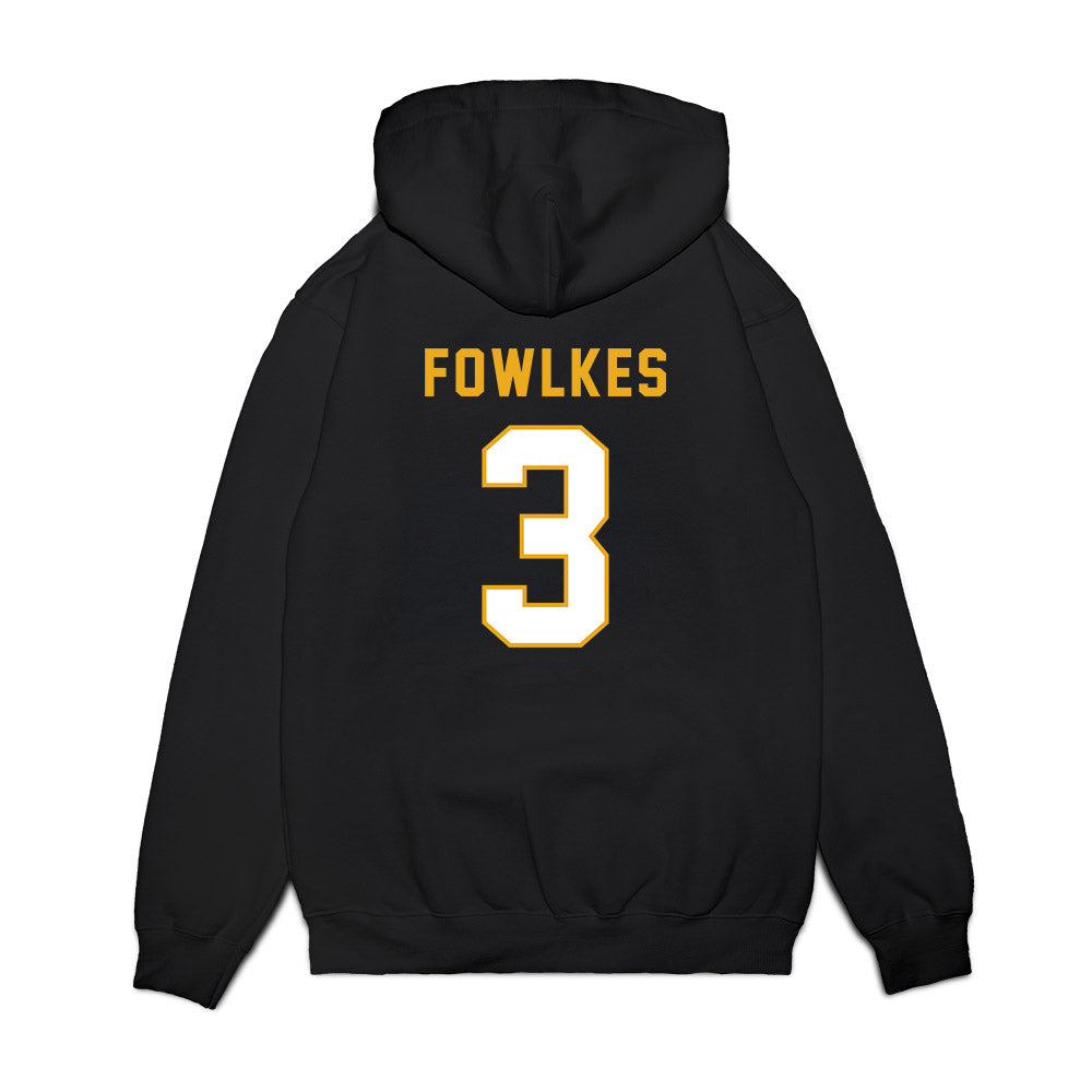 Missouri - NCAA Football : DaMarion Fowlkes - Vintage Helmet Premium Hooded Sweatshirt-1