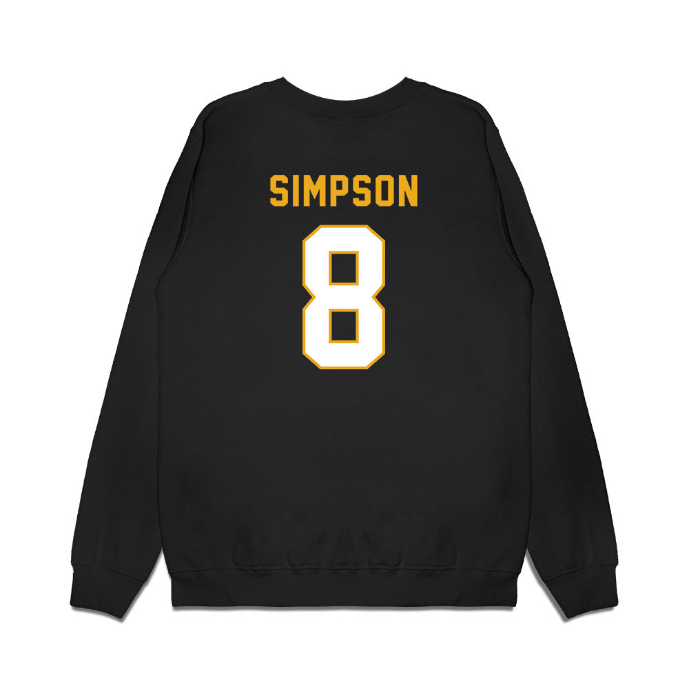 Missouri - NCAA Football : Donta Simpson - Vintage Helmet Premium Crewneck Sweatshirt-1