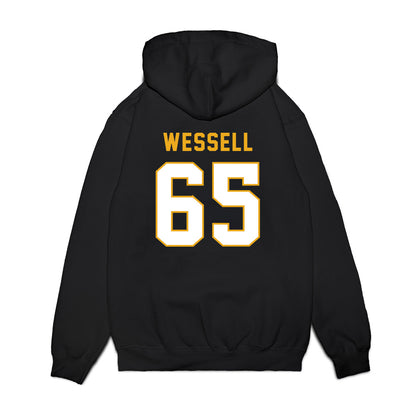Missouri - NCAA Football : Brysen Wessell - Vintage Helmet Premium Hooded Sweatshirt-1