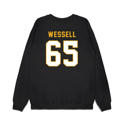 Missouri - NCAA Football : Brysen Wessell - Vintage Helmet Premium Crewneck Sweatshirt-1