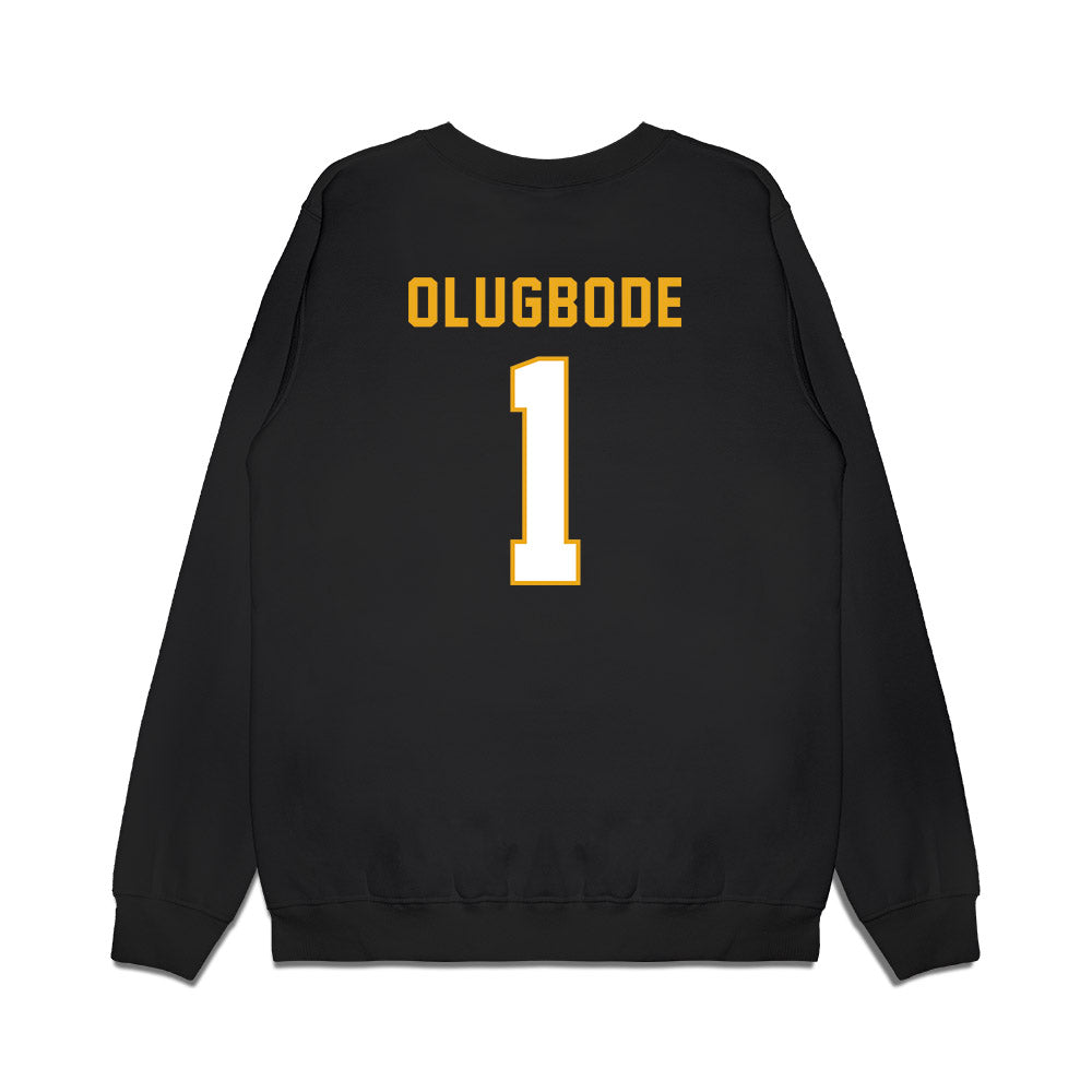 Missouri - NCAA Football : Donovan Olugbode - Vintage Helmet Premium Crewneck Sweatshirt-1