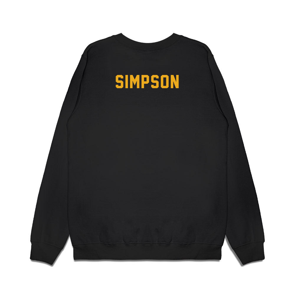 Missouri - NCAA Football : Donta Simpson - Vintage Helmet Premium Crewneck Sweatshirt-1