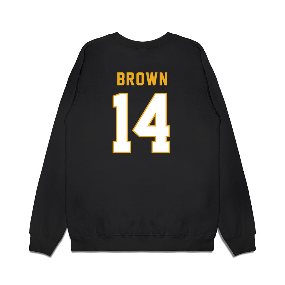 Missouri - NCAA Football : Brett Brown - Vintage Helmet Premium Crewneck Sweatshirt-1