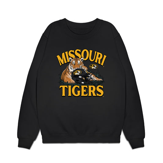 Missouri - NCAA Football : Keenan Harris - Vintage Helmet Premium Crewneck Sweatshirt-0