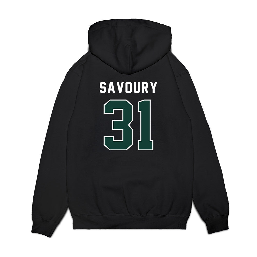 Michigan State - NCAA Football : Jayden Savoury - Vintage Helmet Premium Hooded Sweatshirt-1