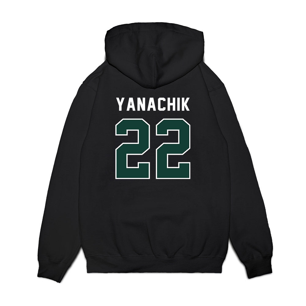 Michigan State - NCAA Football : Jack Yanachik - Vintage Helmet Premium Hooded Sweatshirt-1