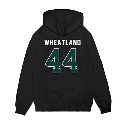 Michigan State - NCAA Football : Caleb Wheatland - Vintage Helmet Premium Hooded Sweatshirt-1