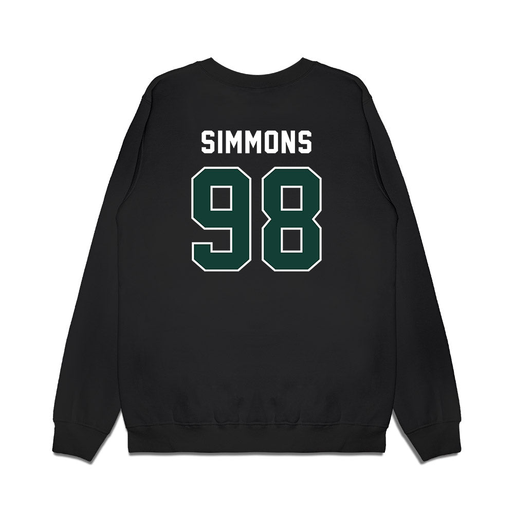 Michigan State - NCAA Football : Derrick Simmons - Vintage Helmet Premium Crewneck Sweatshirt-1