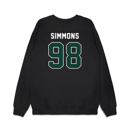 Michigan State - NCAA Football : Derrick Simmons - Vintage Helmet Premium Crewneck Sweatshirt-1