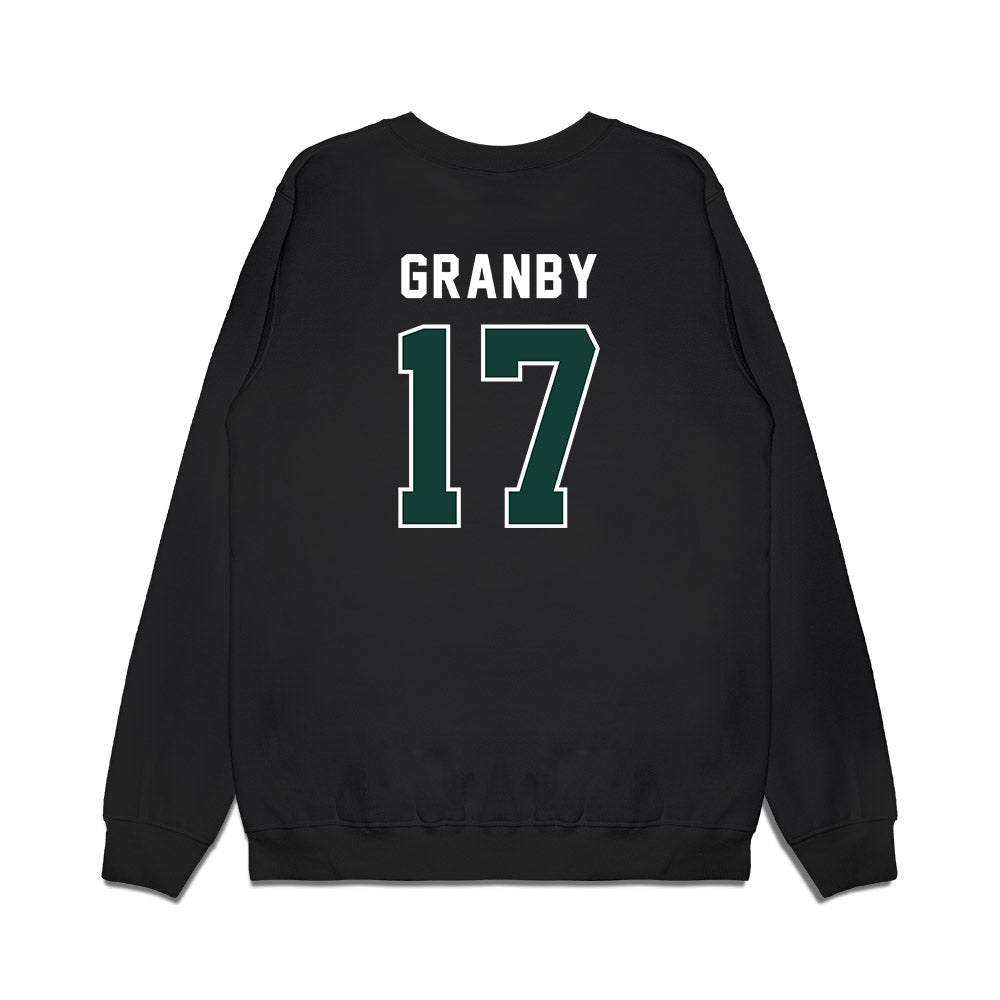 Michigan State - NCAA Football : Jonathan Granby - Vintage Helmet Premium Crewneck Sweatshirt-1