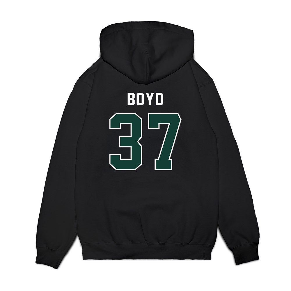 Michigan State - NCAA Football : Liam Boyd - Vintage Helmet Premium Hooded Sweatshirt-1