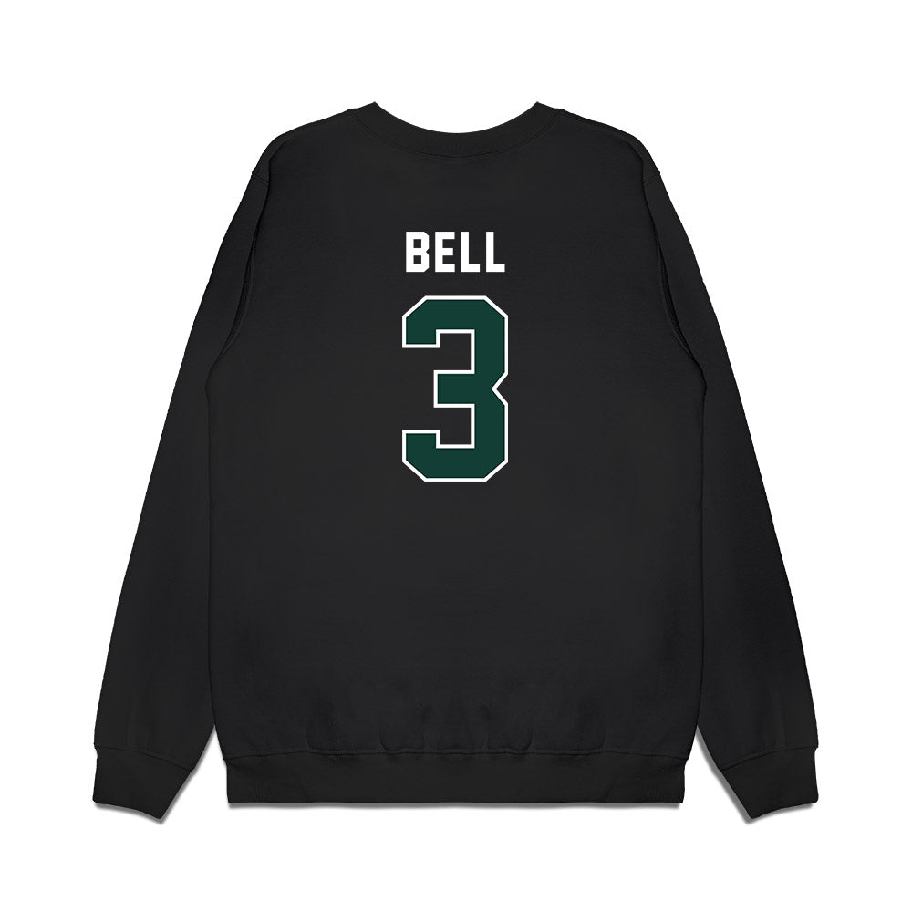 Michigan State - NCAA Football : Tre Bell - Vintage Helmet Premium Crewneck Sweatshirt-1