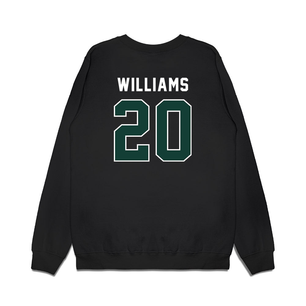 Michigan State - NCAA Football : Keshawn Williams - Vintage Helmet Premium Crewneck Sweatshirt-1
